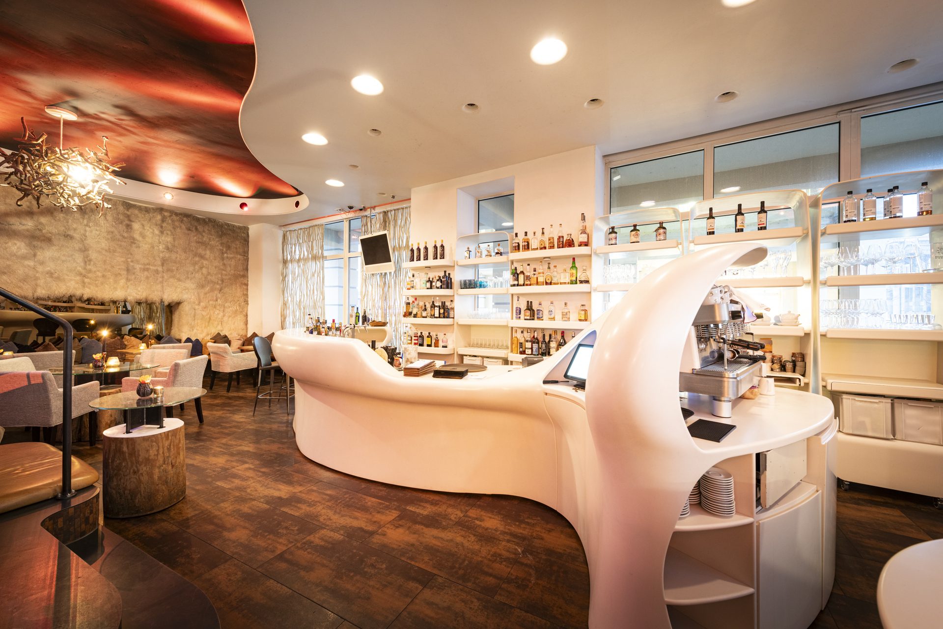 Unsere Wein Bar Restaurant im Erdgeschoss